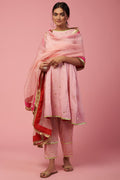 Namah By Parul Mongia Blush Pink Cotton Anarkali Set