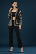 Namah By Parul Mongia Black Embroidered Jacket