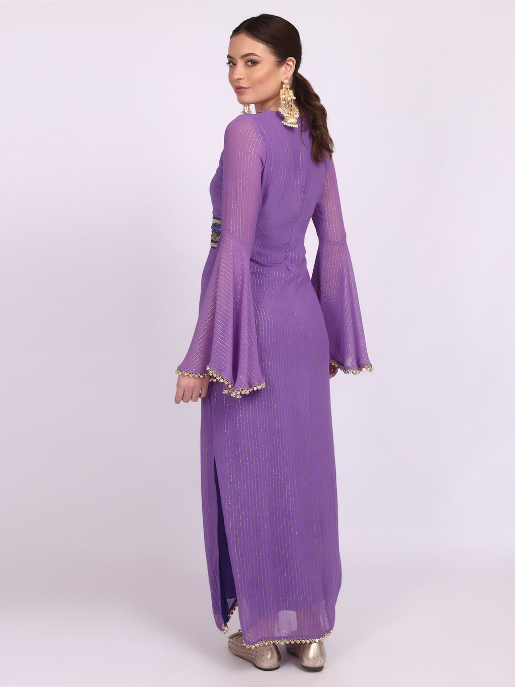 Lavender kaftan dress