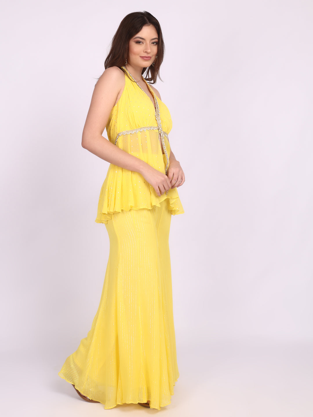 Sunshine peplum sharara