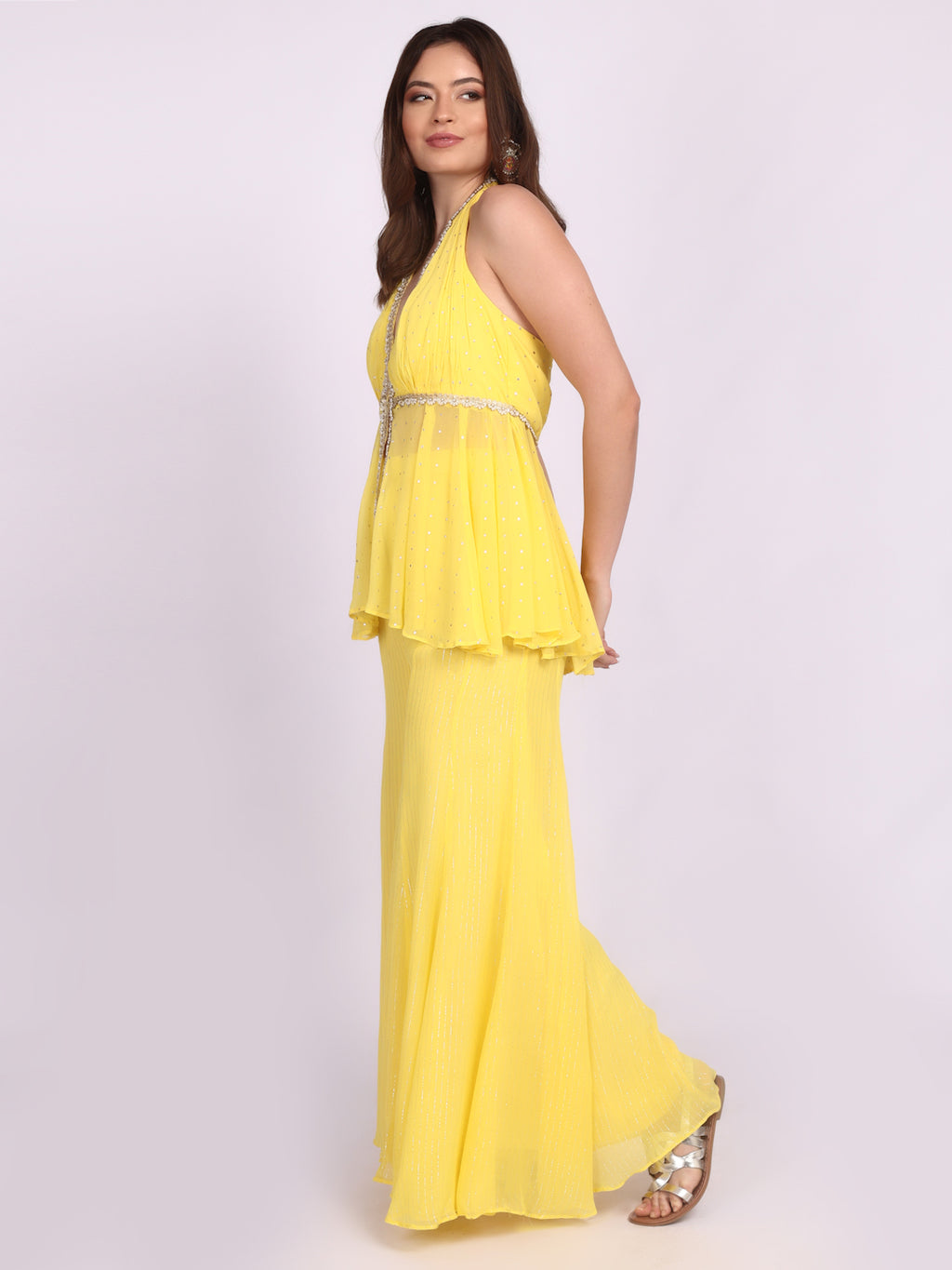 Sunshine peplum sharara
