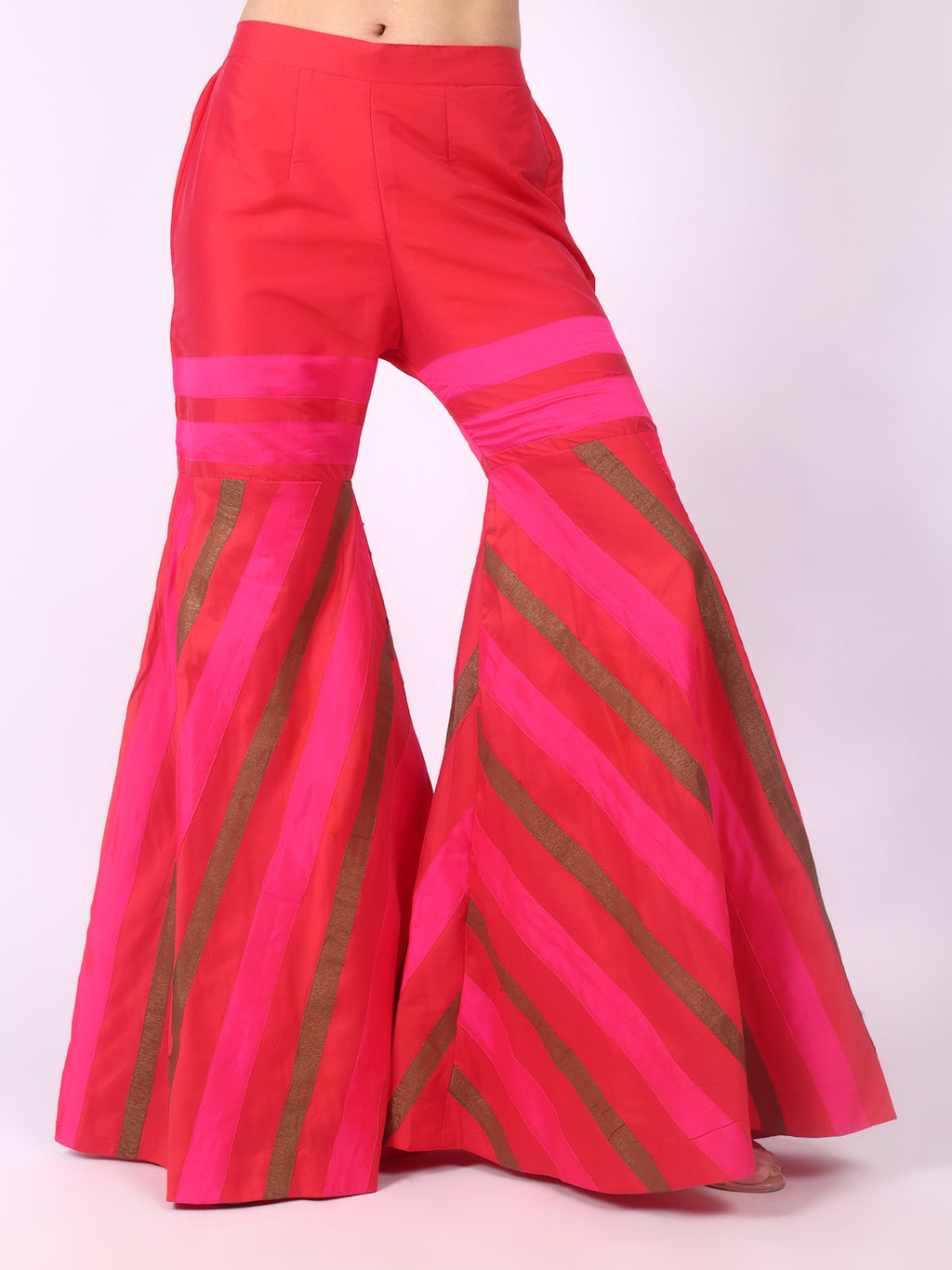 SILK MULTI SHARARA SET