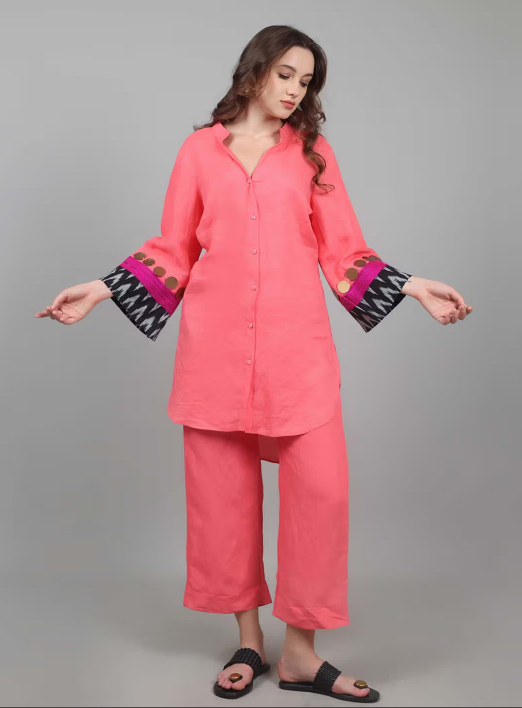 NAMAH BY PARUL MONGIA Coral Ikat Co-Ord